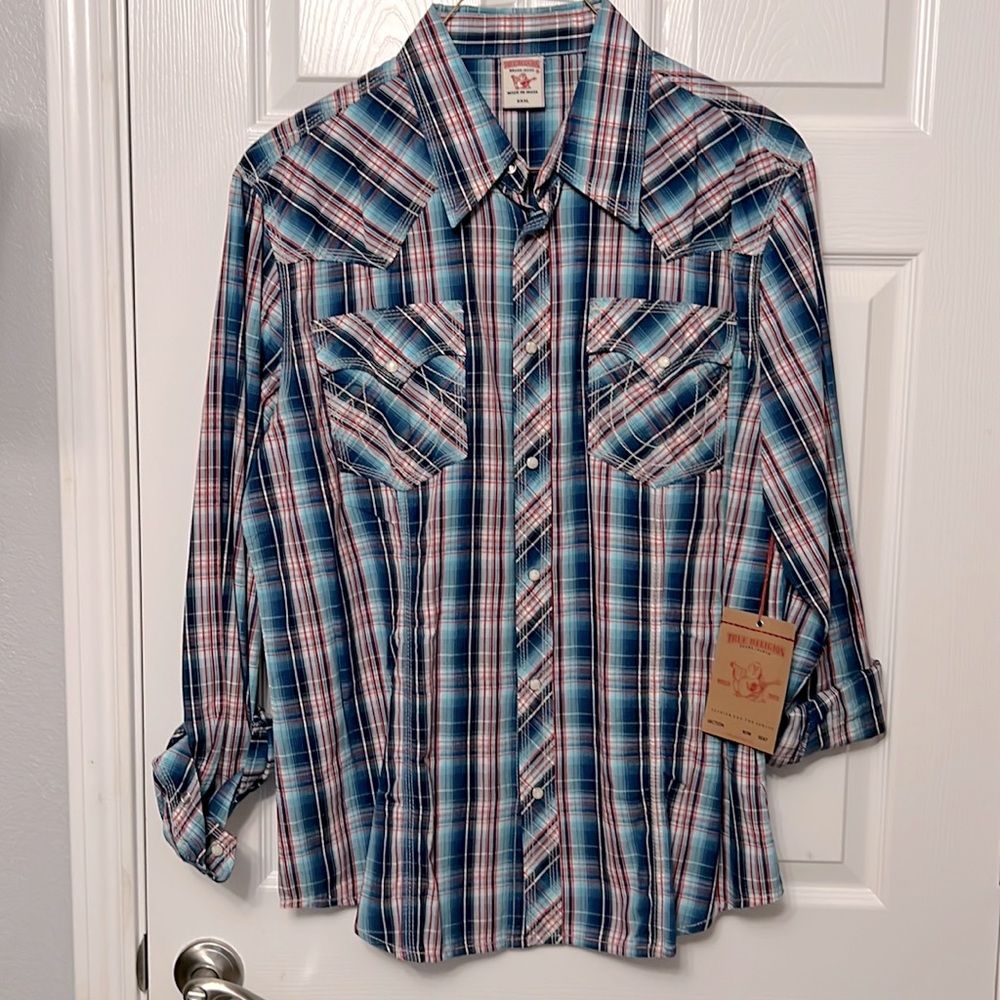 True Religion XXXL Snap button shirt